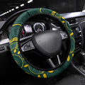 Australia Dragons Boat Steering Wheel Cover Aussie Aboriginal Dot Style
