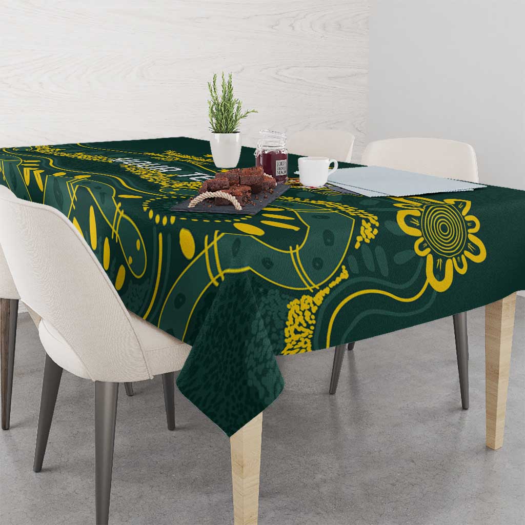Personalised Australia Dragons Boat Tablecloth Aussie Aboriginal Dot Style