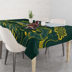 Personalised Australia Dragons Boat Tablecloth Aussie Aboriginal Dot Style