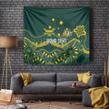 Personalised Australia Dragons Boat Tapestry Aussie Aboriginal Dot Style