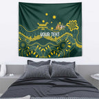 Personalised Australia Dragons Boat Tapestry Aussie Aboriginal Dot Style
