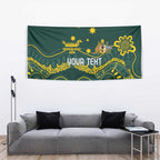 Personalised Australia Dragons Boat Tapestry Aussie Aboriginal Dot Style
