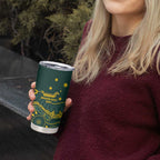 Personalised Australia Dragons Boat Tumbler Cup Aussie Aboriginal Dot Style