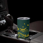 Personalised Australia Dragons Boat Tumbler Cup Aussie Aboriginal Dot Style