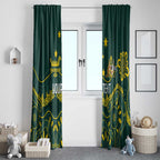 Personalised Australia Dragons Boat Window Curtain Aussie Aboriginal Dot Style