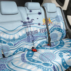 Personalised Australia New South Wales Dragons Boat Back Car Seat Cover Aussie Aboriginal Dot Style