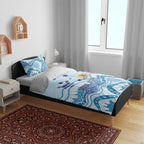 Personalised Australia New South Wales Dragons Boat Bedding Set Aussie Aboriginal Dot Style