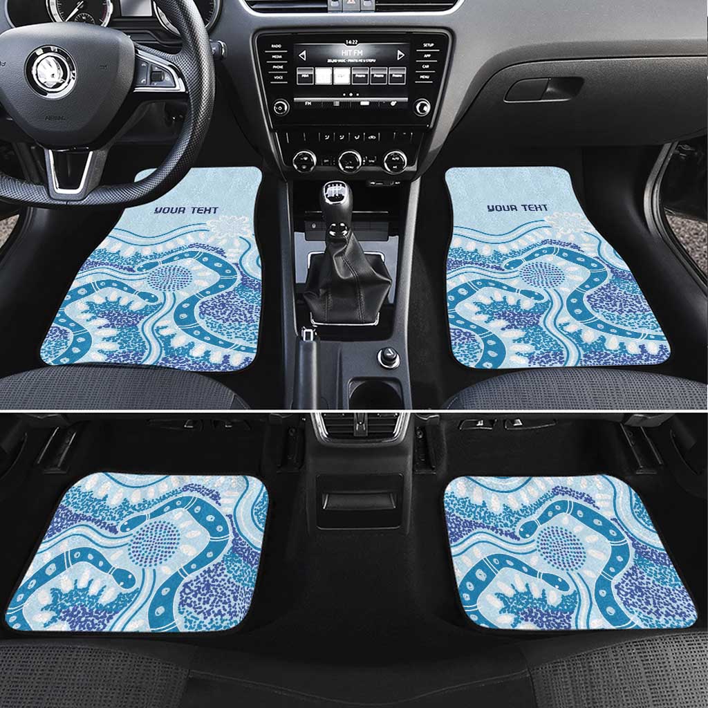 Personalised Australia New South Wales Dragons Boat Car Mats Aussie Aboriginal Dot Style