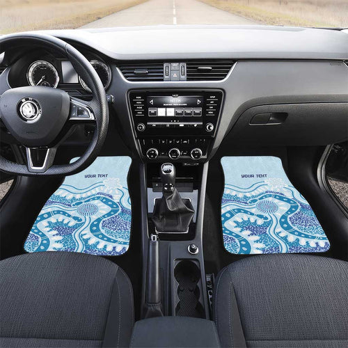 Personalised Australia New South Wales Dragons Boat Car Mats Aussie Aboriginal Dot Style