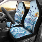 Personalised Australia New South Wales Dragons Boat Car Seat Cover Aussie Aboriginal Dot Style