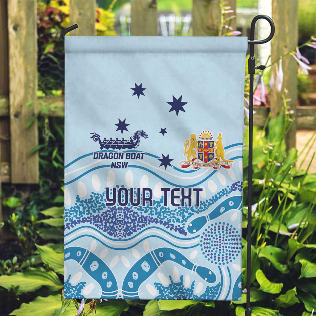 Personalised Australia New South Wales Dragons Boat Garden Flag Aussie Aboriginal Dot Style