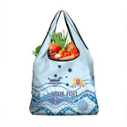 Personalised Australia New South Wales Dragons Boat Grocery Bag Aussie Aboriginal Dot Style