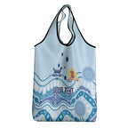 Personalised Australia New South Wales Dragons Boat Grocery Bag Aussie Aboriginal Dot Style