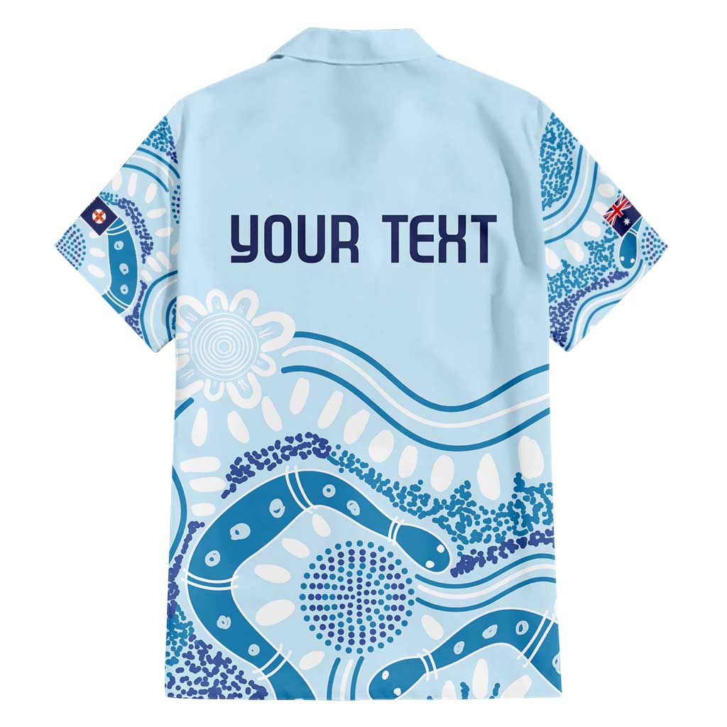 Personalised Australia New South Wales Dragons Boat Hawaiian Shirt Aussie Aboriginal Dot Style