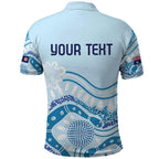 Personalised Australia New South Wales Dragons Boat Polo Shirt Aussie Aboriginal Dot Style