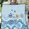 Personalised Australia New South Wales Dragons Boat Quilt Aussie Aboriginal Dot Style