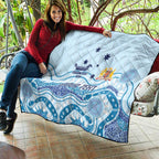 Personalised Australia New South Wales Dragons Boat Quilt Aussie Aboriginal Dot Style