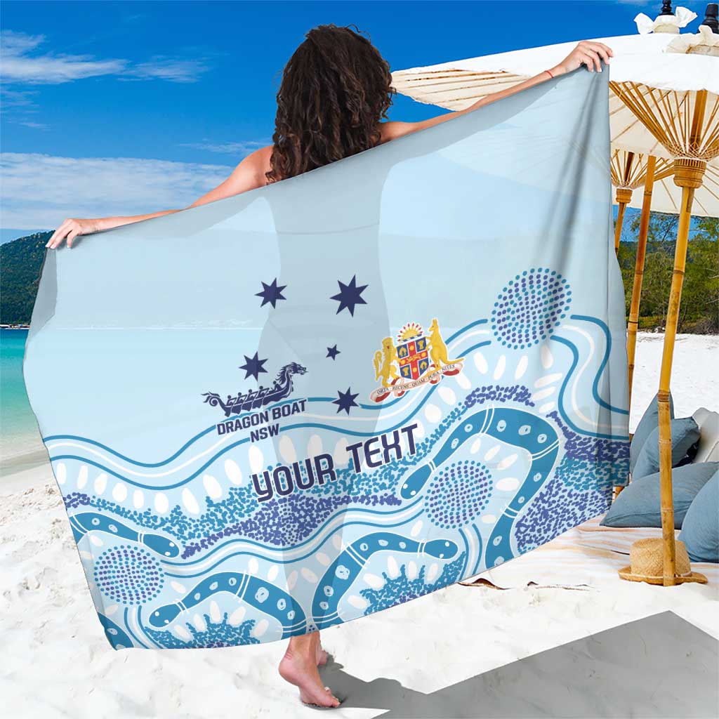 Personalised Australia New South Wales Dragons Boat Sarong Aussie Aboriginal Dot Style