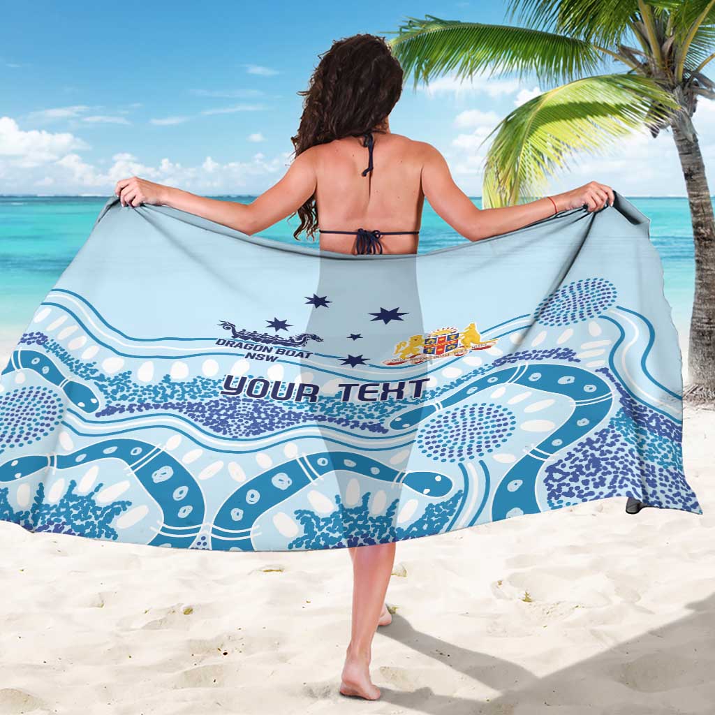 Personalised Australia New South Wales Dragons Boat Sarong Aussie Aboriginal Dot Style