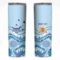Personalised Australia New South Wales Dragons Boat Skinny Tumbler Aussie Aboriginal Dot Style