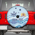 Personalised Australia New South Wales Dragons Boat Spare Tire Cover Aussie Aboriginal Dot Style