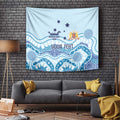 Personalised Australia New South Wales Dragons Boat Tapestry Aussie Aboriginal Dot Style