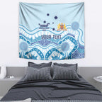Personalised Australia New South Wales Dragons Boat Tapestry Aussie Aboriginal Dot Style