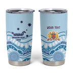 Personalised Australia New South Wales Dragons Boat Tumbler Cup Aussie Aboriginal Dot Style