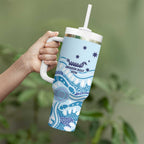 Personalised Australia New South Wales Dragons Boat Tumbler With Handle Aussie Aboriginal Dot Style