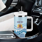 Personalised Australia New South Wales Dragons Boat Tumbler With Handle Aussie Aboriginal Dot Style