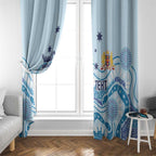 Personalised Australia New South Wales Dragons Boat Window Curtain Aussie Aboriginal Dot Style
