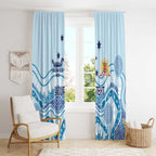 Personalised Australia New South Wales Dragons Boat Window Curtain Aussie Aboriginal Dot Style