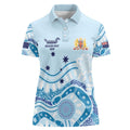 Personalised Australia New South Wales Dragons Boat Women Polo Shirt Aussie Aboriginal Dot Style