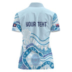 Personalised Australia New South Wales Dragons Boat Women Polo Shirt Aussie Aboriginal Dot Style