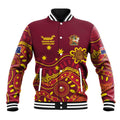 Personalised Australia Queensland Dragons Boat Baseball Jacket Aussie Aboriginal Dot Style