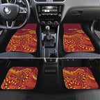 Personalised Australia Queensland Dragons Boat Car Mats Aussie Aboriginal Dot Style