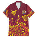 Personalised Australia Queensland Dragons Boat Family Matching Mermaid Dress and Hawaiian Shirt Aussie Aboriginal Dot Style