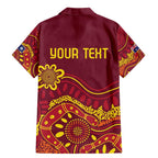 Personalised Australia Queensland Dragons Boat Family Matching Mermaid Dress and Hawaiian Shirt Aussie Aboriginal Dot Style