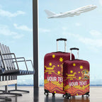 Personalised Australia Queensland Dragons Boat Luggage Cover Aussie Aboriginal Dot Style