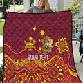 Personalised Australia Queensland Dragons Boat Quilt Aussie Aboriginal Dot Style
