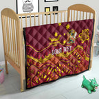 Personalised Australia Queensland Dragons Boat Quilt Aussie Aboriginal Dot Style