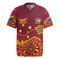 Personalised Australia Queensland Dragons Boat Rugby Jersey Aussie Aboriginal Dot Style