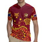 Personalised Australia Queensland Dragons Boat Rugby Jersey Aussie Aboriginal Dot Style
