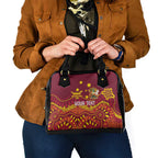Personalised Australia Queensland Dragons Boat Shoulder Handbag Aussie Aboriginal Dot Style