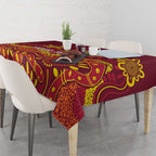 Personalised Australia Queensland Dragons Boat Tablecloth Aussie Aboriginal Dot Style