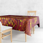 Personalised Australia Queensland Dragons Boat Tablecloth Aussie Aboriginal Dot Style