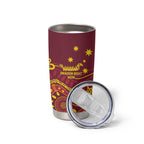 Personalised Australia Queensland Dragons Boat Tumbler Cup Aussie Aboriginal Dot Style