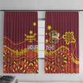 Personalised Australia Queensland Dragons Boat Window Curtain Aussie Aboriginal Dot Style