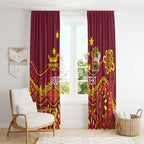 Personalised Australia Queensland Dragons Boat Window Curtain Aussie Aboriginal Dot Style