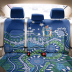 Personalised Australia Victoria Dragons Boat Back Car Seat Cover Aussie Aboriginal Dot Style